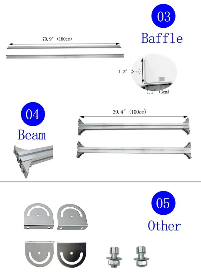 Конвейер 70.9x19.7" Inclined PVC Belt Conveyor Adjustable Speed Aluminium Alloy  — фото лота 2
