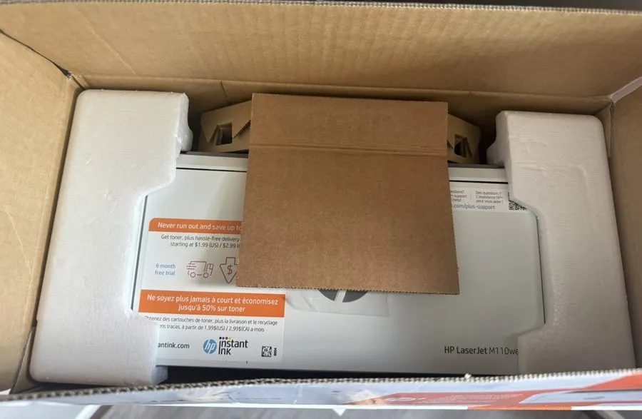 Лазерный принтер HP LaserJet M110we Wireless Black & White Compact Laser Printer — фото лота 2