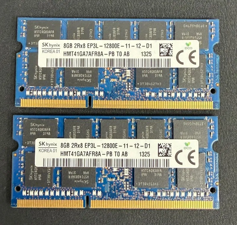 Модуль памяти SK hynix 16GB Kit (2x8GB) DDR3-1600 ECC UDIMM PC3-12800E 2Rx8 Serv
