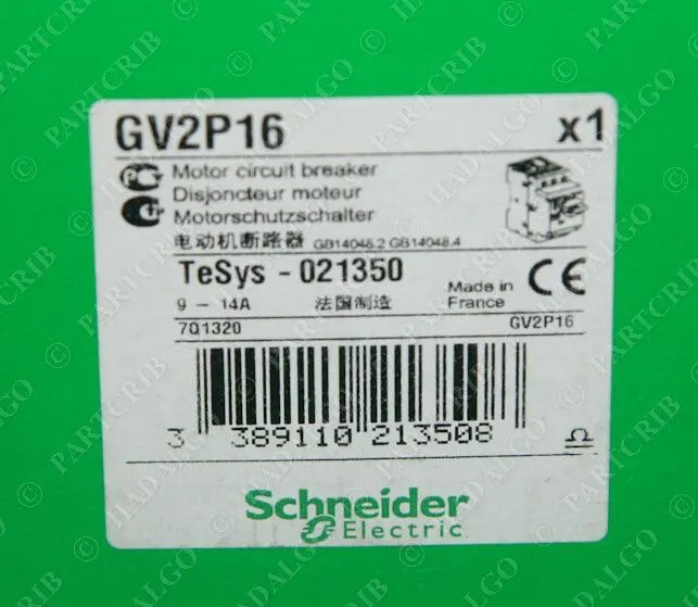 Автоматический выключатель SCHNEIDER ELECTRIC GV2P16 Motor Circuit Breaker 690V 