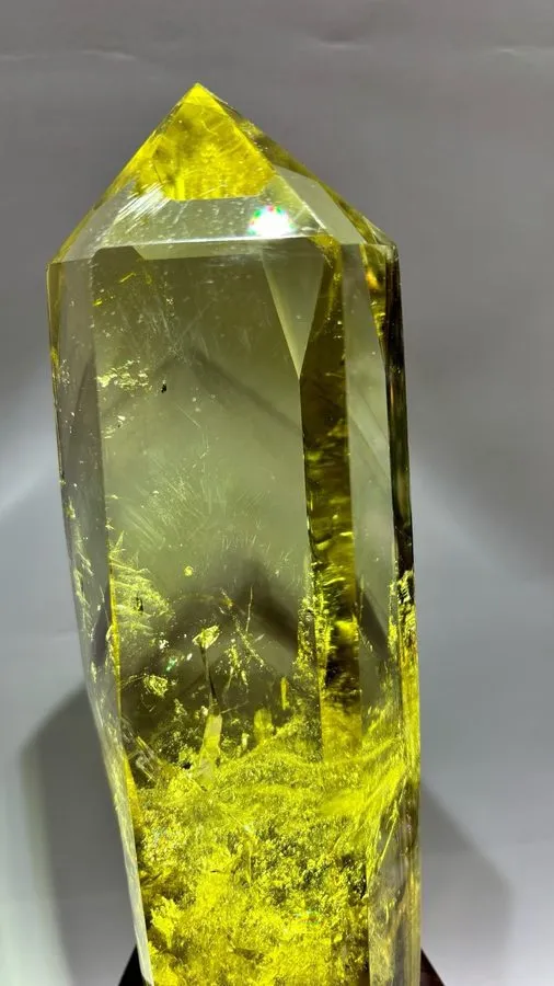 Лабораторный прибор 4.466LB TOP Natural Citrine Quartz Carved Crystal Energy Min — фото лота 1