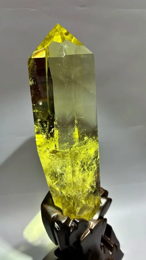 Лабораторный прибор 4.466LB TOP Natural Citrine Quartz Carved Crystal Energy Min — фото лота 2