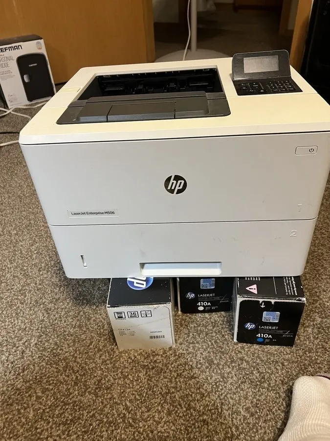 Лазерный принтер HP LASERJET ENTERPRISE M506N Monochrome Laser Printer 57.8K Pag — фото лота 1