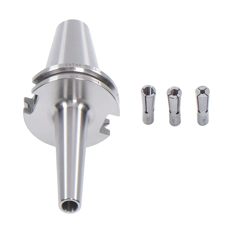 Режущий инструмент Slim Fit Collet Chuck CAT40-DC06 4" Gage Length & Collets 1/8 — фото лота 2