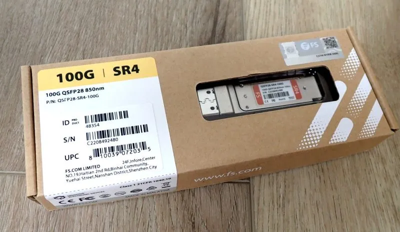Трансивер Finisar FTLC9558REPM 100m Parallel MMF 100G QSFP28 Optical Transceiver
