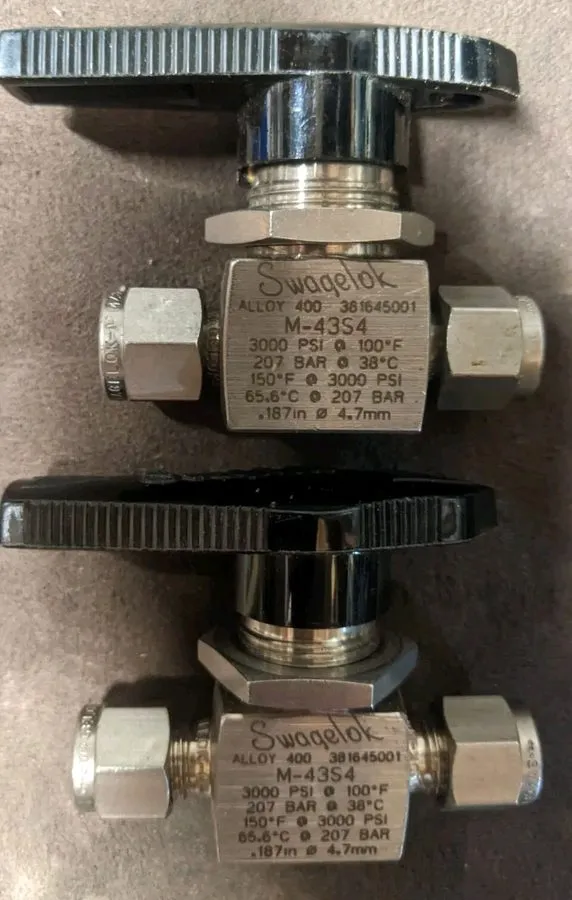 Клапан Swagelok M-43S4 Alloy 400 1-Piece 40 Series Ball Valve FNSP
