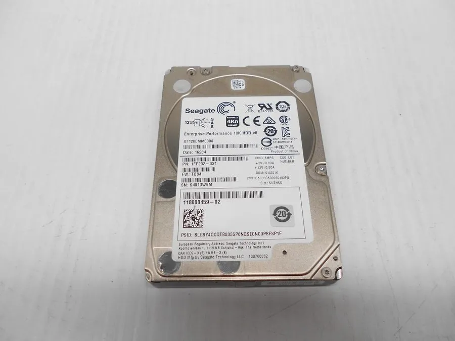 Сервер Seagate ST1200MM0008 1.2TB 2.5” 10K 12G 12Gbps SAS Server 4KN Hard Drive