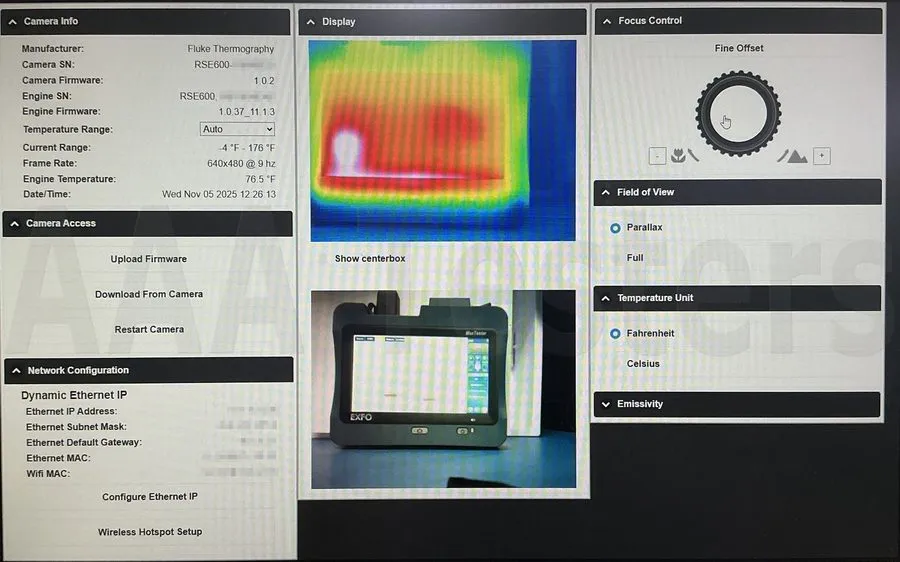 Оптико-электронная система Fluke RSE600 Mounted Infrared Thermal Imager Camera 9 — фото лота 1