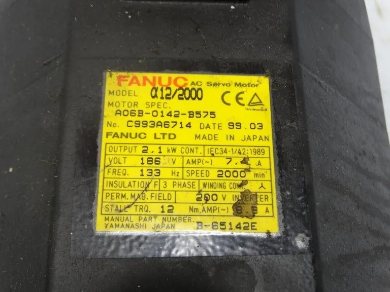 Серводвигатель FANUC A06B-0142-B575 AC SERVO MOTOR