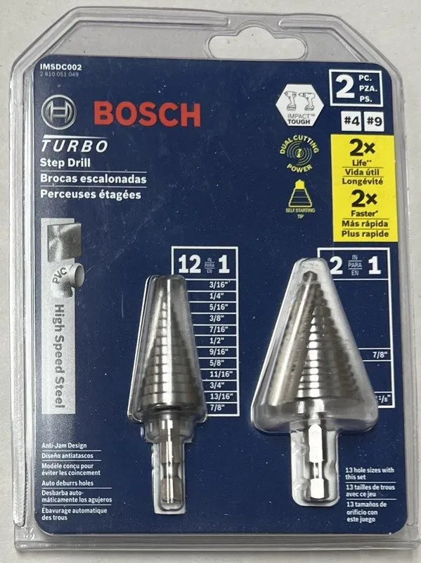 Режущий инструмент BOSCH IMSDC002 . High-Speed Steel Impact Tough Turbo Step Dri