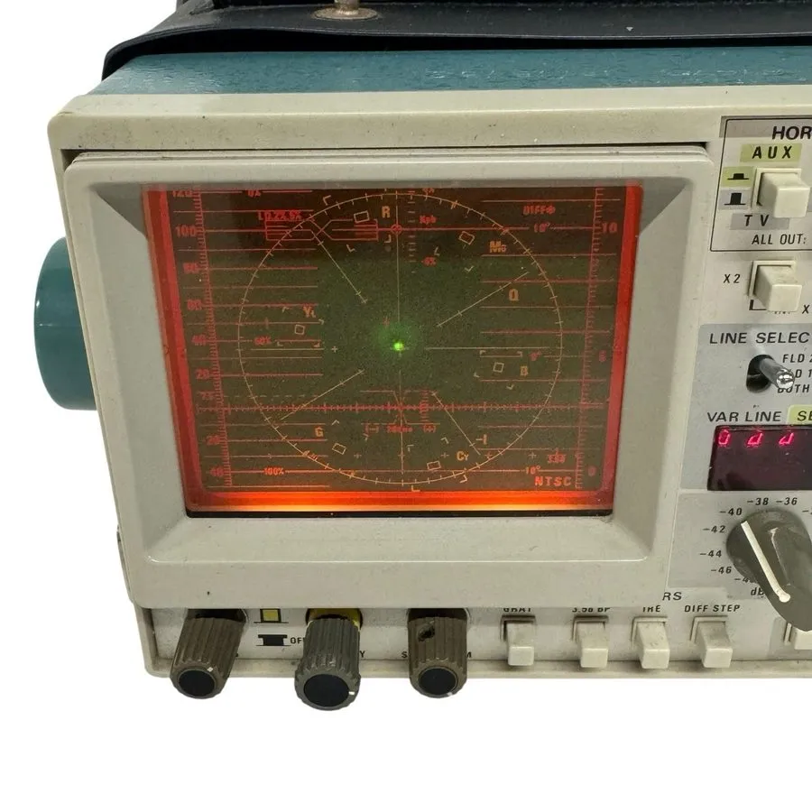 Осциллограф Vintage Sony Tektronix Model 380 NTSC Test Monitor Oscilloscope — фото лота 1