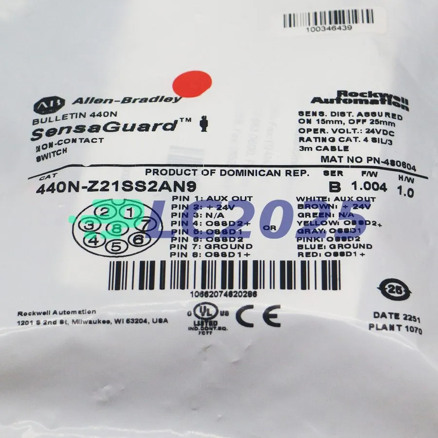 Реле безопасности Allen-Bradley 440N-Z21SS2A Guardmaster SensaGuard Non-Contact 