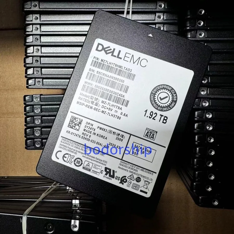 SSD-накопитель MZ-7LH1T9A Dell Samsung PM883 2.5 1.92TB 6GBPS RI SATA SSD Y24T6 