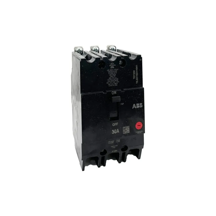 Автоматический выключатель GE TEY330 30A 3-Pole 480V Type TEY Circuit Breaker HA