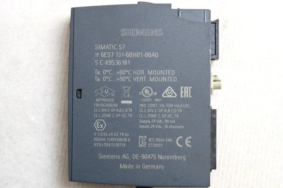 Модуль ввода-вывода 6ES7131-6BH01-0BA0 SIEMENS SIMATIC ET 200SP DI 16x 24V DC ST