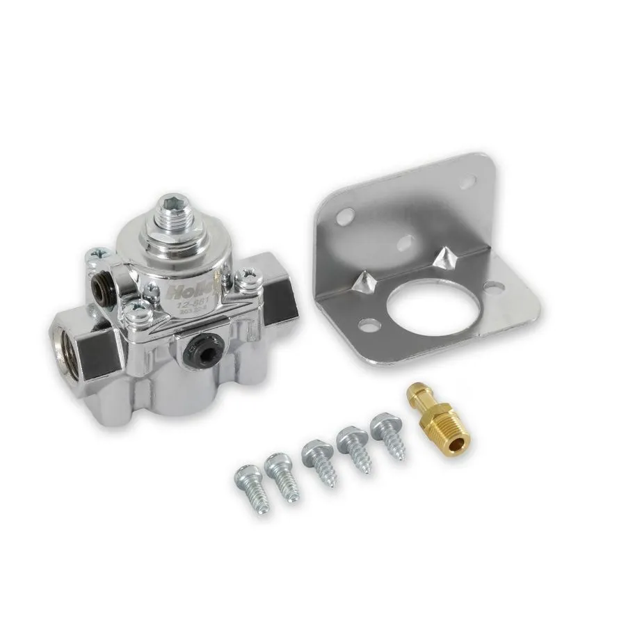 Трубопроводная арматура Holley 12-881 Fuel Pressure Regulator 4.5-9 PSI Chrome B