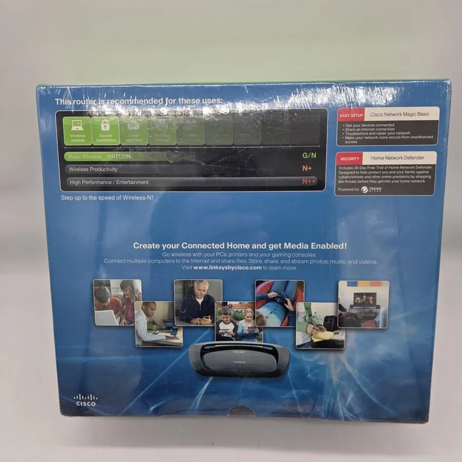 Маршрутизатор Linksys WRT120N 150 Mbps 4-Port 10/100 Wireless N Router