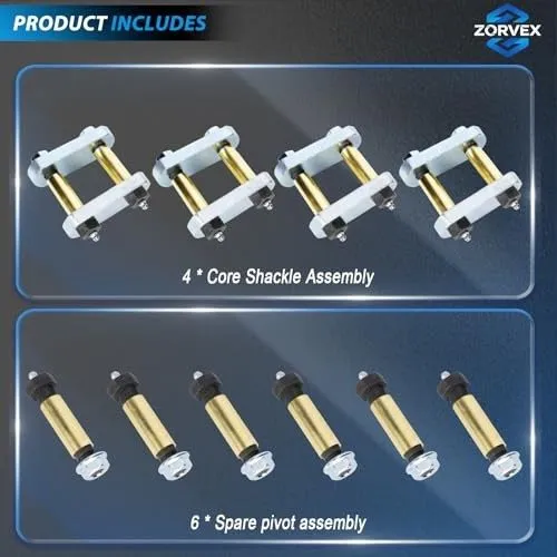 Такелажная скоба Heavy Duty Shackle Upgrade Kit Tandem Axle Pair UO12-016 Galvan