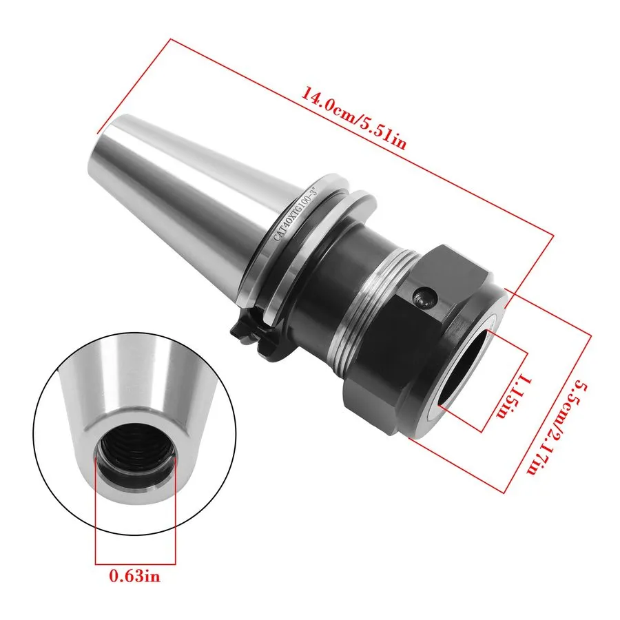 Режущий инструмент CAT40-TG100 COLLET CHUCKS 3" Gage Length 0.0001 Runout 3 CHUC