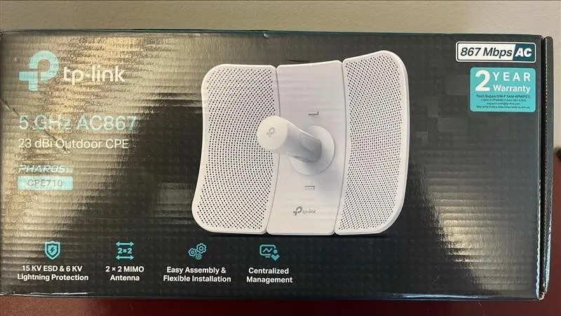 Операторское оборудование TP-Link CPE710 Outdoor CPE 5GHz 867Mbps 23dBi Long Ran — фото лота 1