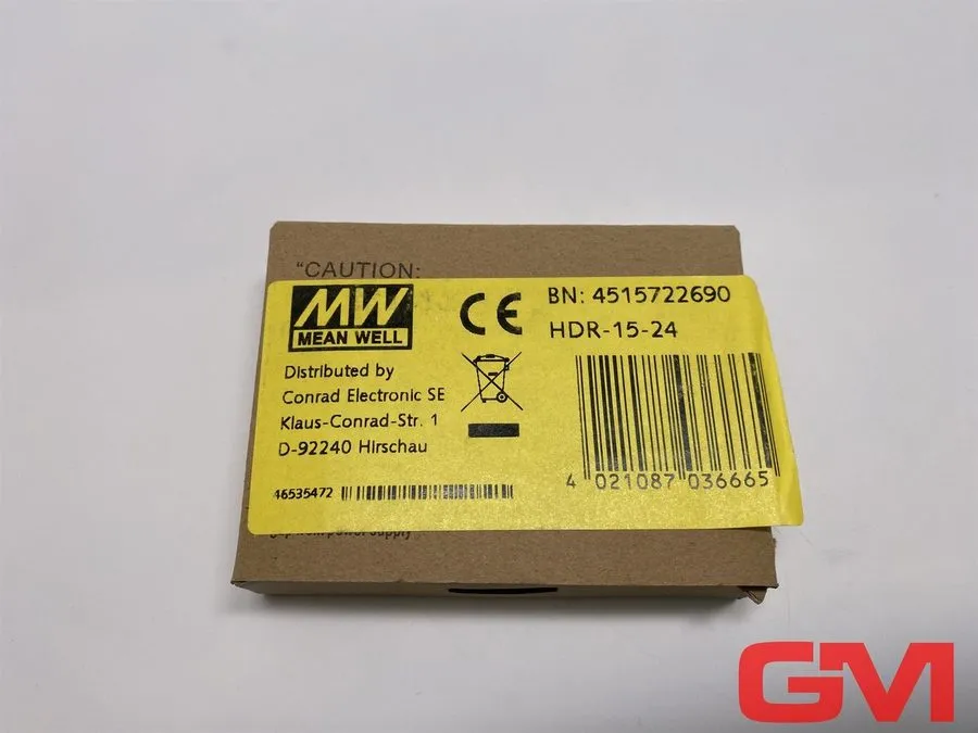 Блок питания Mean Well HDR-15-24 DIN-Rail Power Supply 15.2W 100-240VAC
