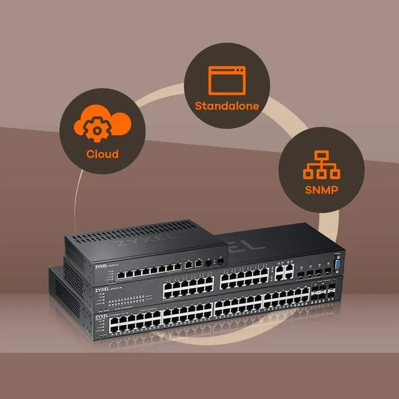 Коммутатор ZyXEL GS2220-10HP 8-Port Gigabit Ethernet Layer 2 Managed PoE+ Switch