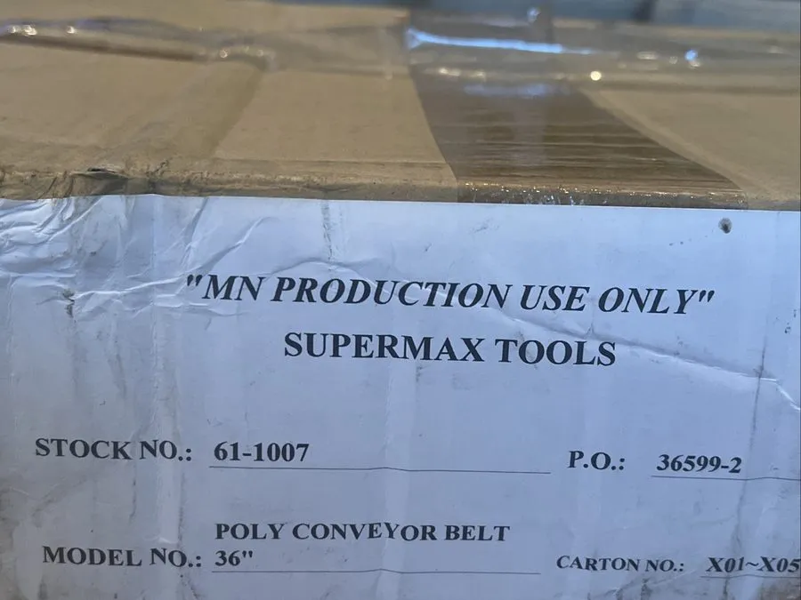 Конвейер 36x1 SuperBrush SuperMax Sander Poly Conveyor Belt 61-1007 36” X 1” — фото лота 1