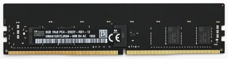 Модуль памяти SK Hynix 8GB DDR4 2933MHz ECC REG RDIMM Server RAM 1Rx8 HMA81GR7CJ