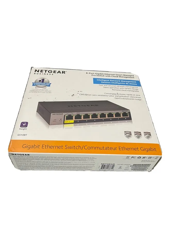 Коммутатор NETGEAR GS108TV2 8-Port Gigabit Ethernet Smart Switch with 1 PD Port 