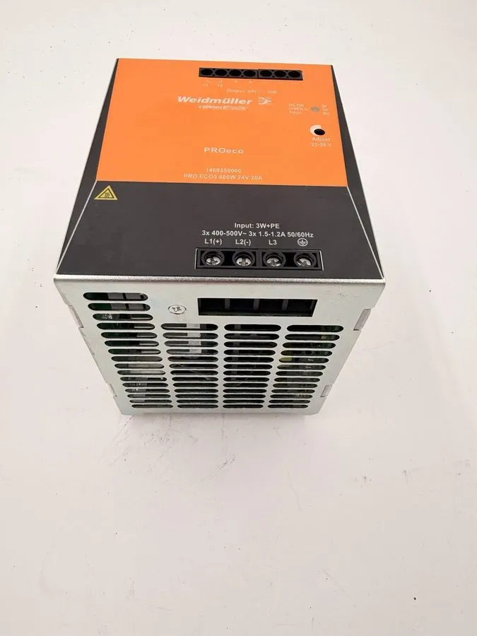 Блок питания Weidmuller PRO ECO3 480W 24V 20A DIN-Rail Power Supply 1469550000 — фото лота 1