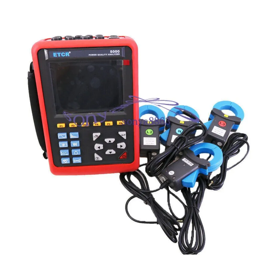 Анализатор ETCR5000+040B Multi-functional Power Quality Analyzer 3 Phase Power A — фото лота 2