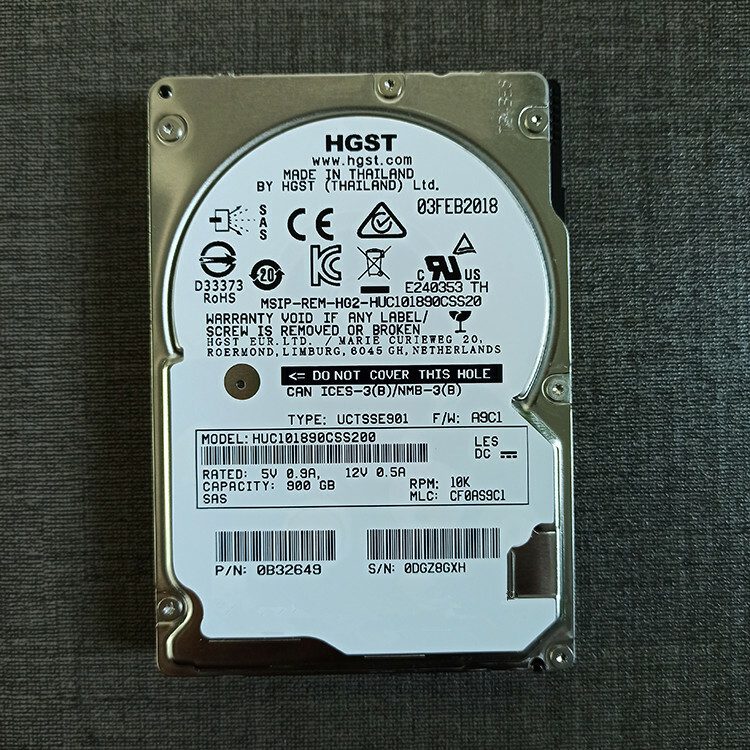 Сервер H.G.S.T 900GB 10K SAS 2.5 12Gb/s HUC101890CSS200 Server Hard Drive