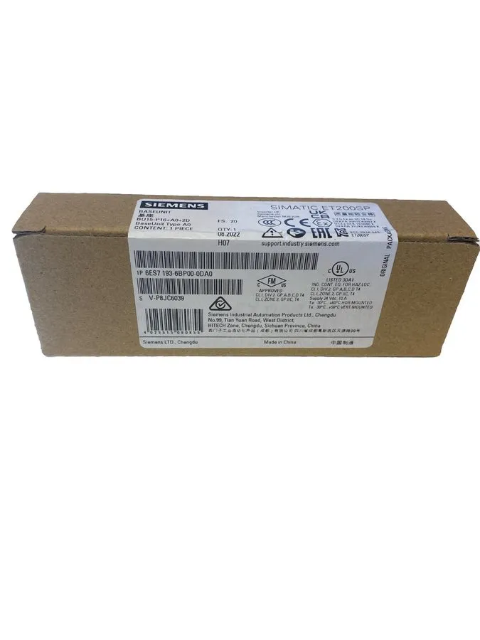 Модуль ввода-вывода 6ES7193-6BP00-0DA0 Siemens Simatic ET 200SP, Base Unit — фото лота 1