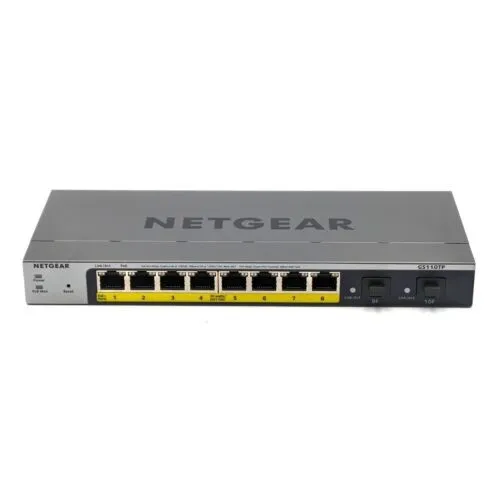 Коммутатор NETGEAR GS110TP 8-Port Gigabit PoE+ Smart Switch (GS110TP-300NAS)