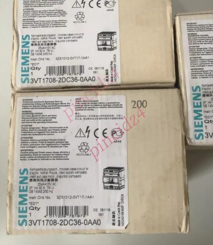 Автоматический выключатель SIEMENS Circuit breaker 3VT1708-2DC36-0AA0 80A