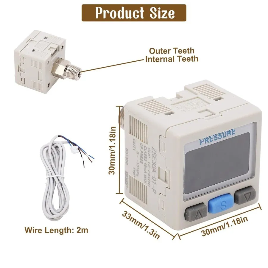 Реле давления Digital Pressure Switch Controller, Air Pressure Regulator Valve Z — фото лота 1