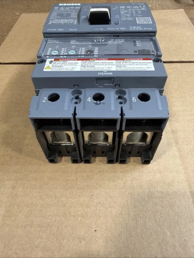 Автоматический выключатель 3VA6115-6HL31-0AA0 Siemens 150A 600V 3-Pole 3VA6 Mold