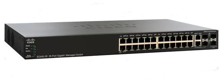 Коммутатор Cisco SG350-28 28-Port Gigabit Managed Switch, Non-PoE ( )