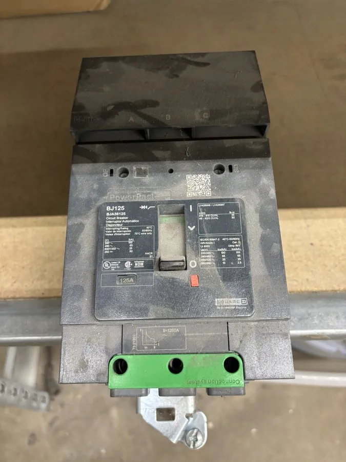 Автоматический выключатель SQUARE D BJA36125 BJ125 125 AMP 65K @ 480V 3P I LINE 