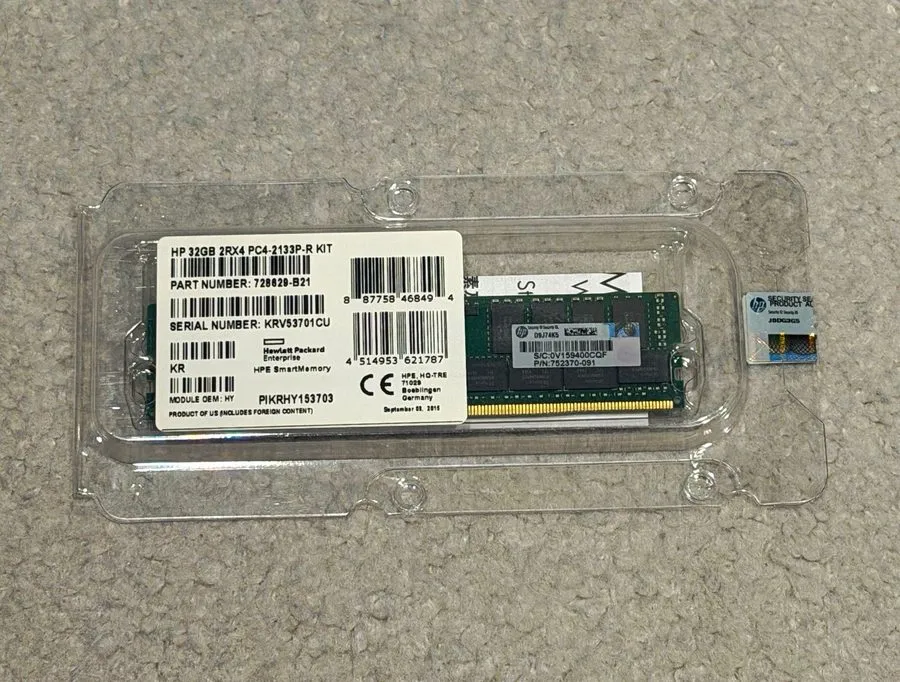 Модуль памяти 728629-B21 HP Compatible 32GB PC4-17000 DDR4-2133Mhz 2Rx4 1.2v ECC