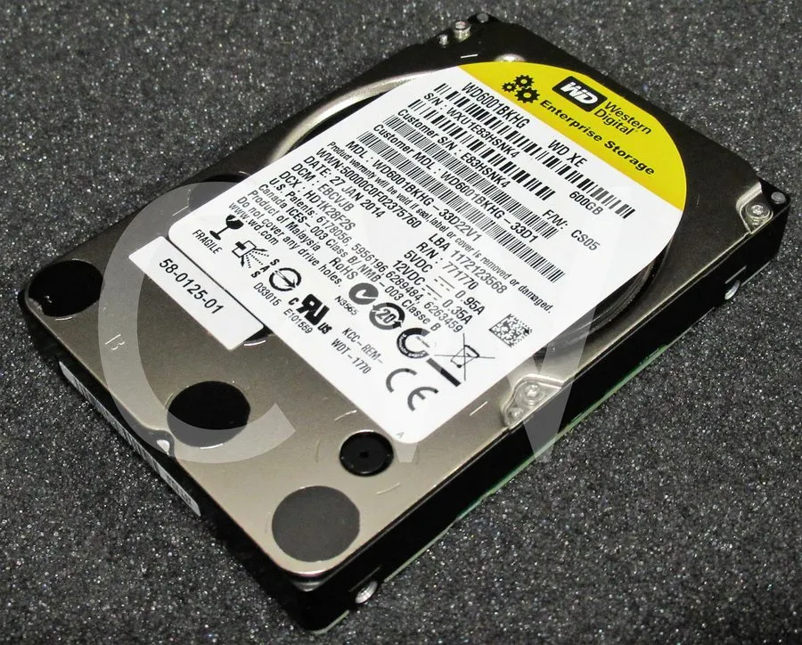 Жёсткий диск Dell 600GB 10K SAS 6Gb/s 2.5" SFF Enterprise HDD 96G91 096G91 WD600