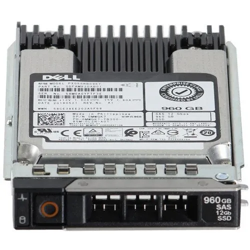 Сервер 0MWGK7 Dell PX05SRB096Y 960GB 2.5" SAS 12G PowerEdge R650 R750 Server SSD