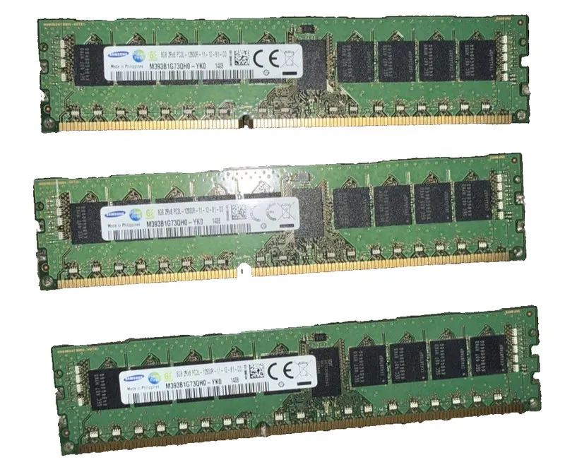 Модуль памяти Samsung 8GB 1Rx4 PC3L-12800R-11-12-C2-D3 M393B1G70QH0-YK0 DDR3 ECC