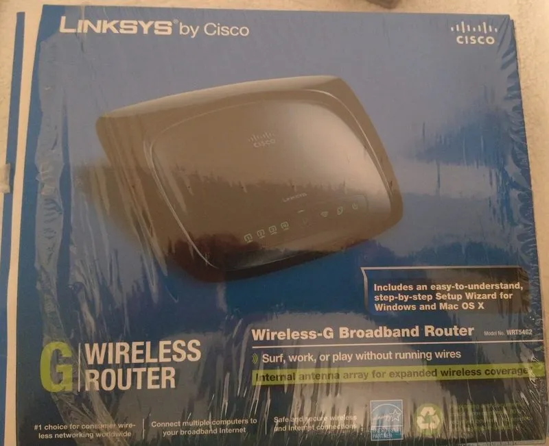 Маршрутизатор CISCO Linksys WRT54G2 V1 54 Mbps 4-Port 10/100 Wireless G Router — фото лота 2