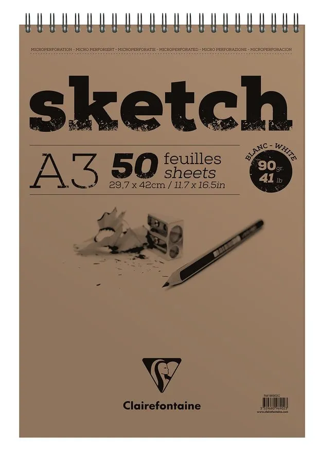 Тестер 96902C Sketch Pad with Double Spiral SketchPaper, DIN A3, 29.7 x 42 cm, 5 — фото лота 1