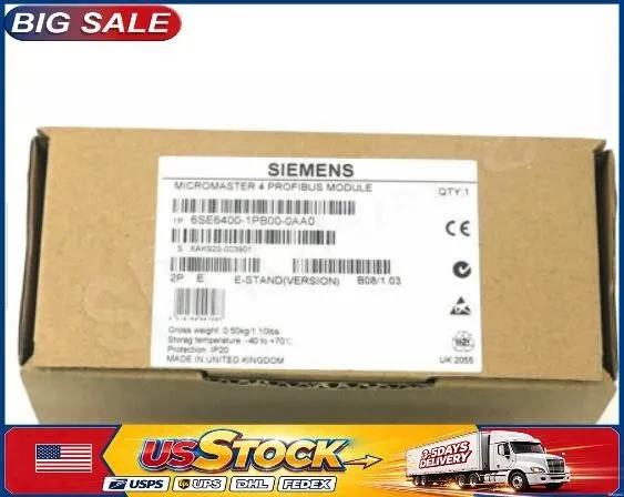Частотный преобразователь 6SE6400-1PB00-0AA0 1 STÜCK NEUER SIEMENS MICROMASTER P — фото лота 1