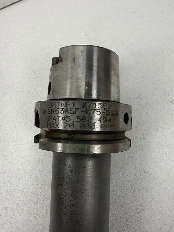 Режущий инструмент Briney HSK63ASF Shrink Fit Tool Holder HSK62ASF-075-590 GHA-1 — фото лота 1