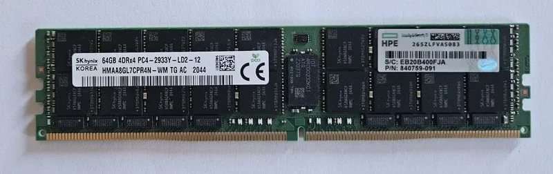 Модуль памяти Hynix 64GB DDR4 2933MHz PC4-2933Y LRDIMM Server RAM HMAA8GL7CPR4N-