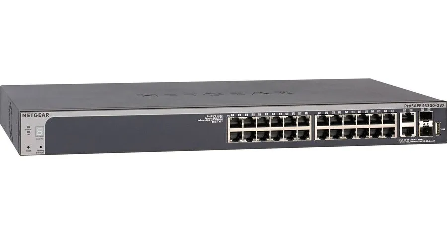 Коммутатор NETGEAR GS728TX ProSAFE S3300-28X 28-Port Smart Managed Gigabit Switc