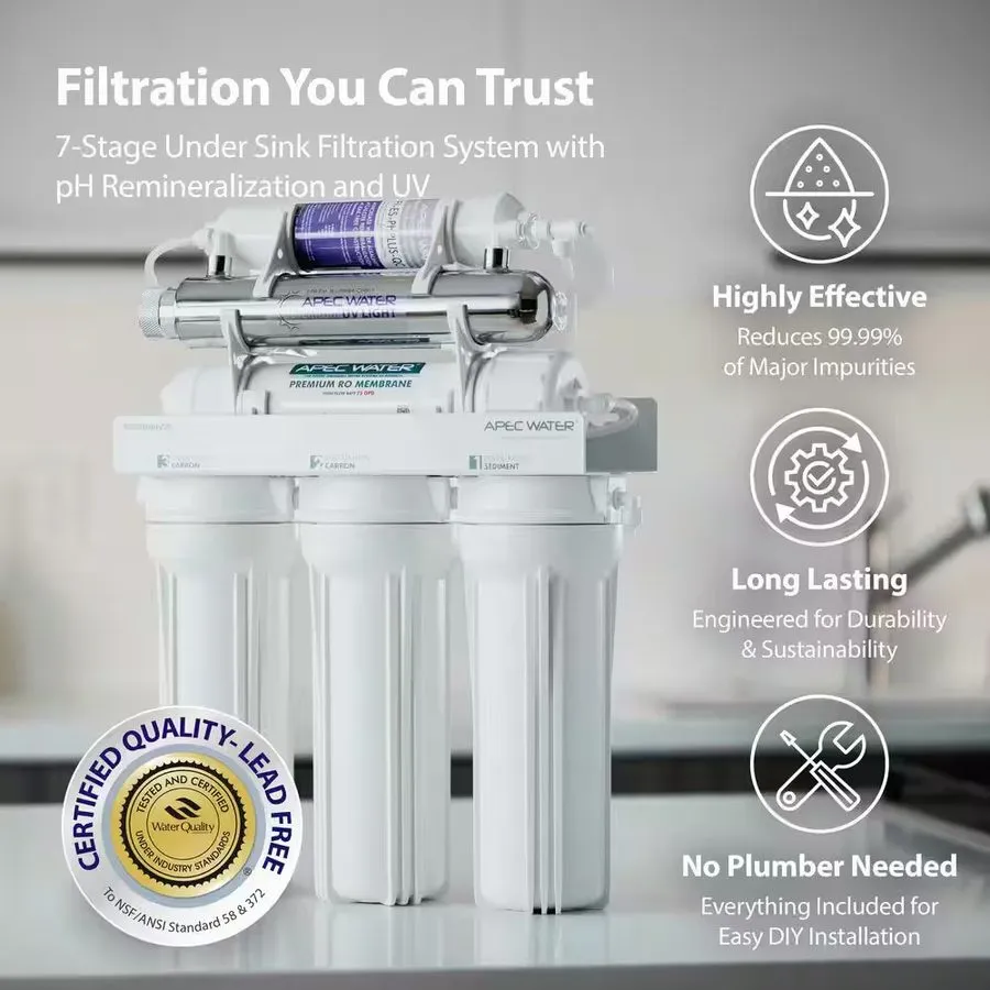 Насос WATER WQA CERTIFIED 7-STAGE REVERSE OSMOSIS DRINKING WATER FILTER SYSTEM A